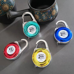 2M Keychain Tape Measure Portable Mini Measuring Ruler Essential forMeasuring Tools Portable Tape Me