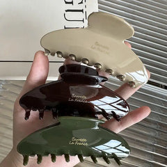 Acetate Large Hair Claw Clip Korean Style Strong Grip for All Hair Types