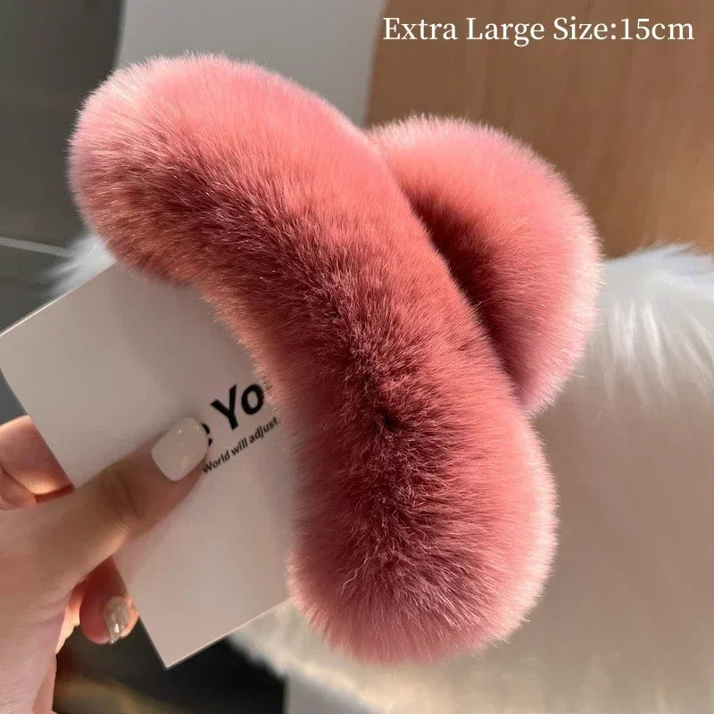 Hair Furry Claw Accessories for Women Clip Pinzas Para El Pelo Korean Fashion Headband Clips Pin Pinzas Pelo Hairclip Haarklem