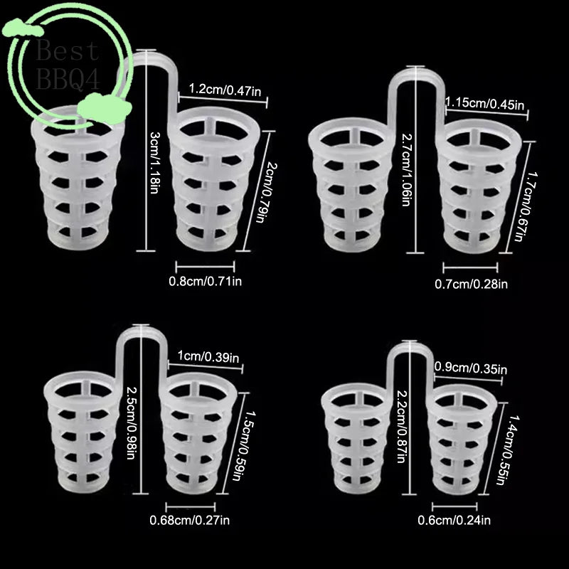 Silicone Anti Snore Nasal Dilators | 4/8 Pack Snoring Aid Nose Clips additional angle