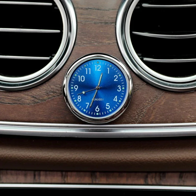 Car Clock Luminous | Mini Auto Stick-On Digital Watch for Dashboard close-up view