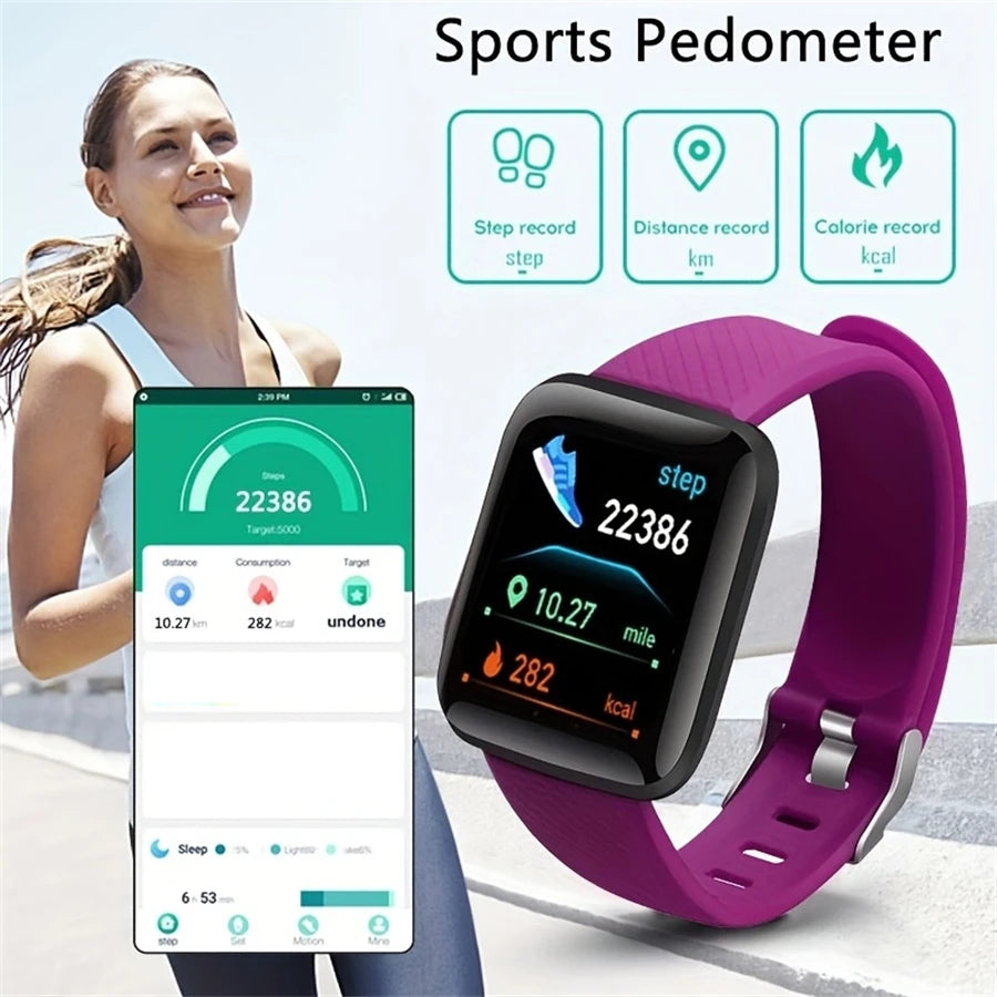 116 Smartwatch Men Women Wristwatches Smart Watch Message Fitness Monitor Bracelet Birth detail view