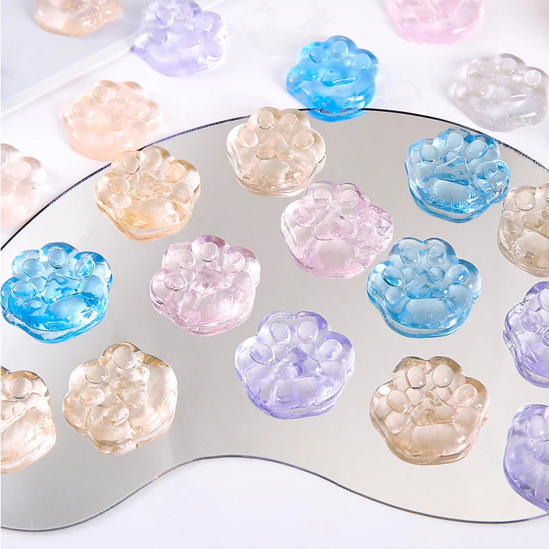 Kawaii Cat Paws Sticky Squeeze Toys Soft Realistic Quick Rebound Jelly Mini Cat Paw additional angle