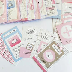 Pink White Star House Seal Stickers | 100pcs Minimalist Gift Wrapping Tape