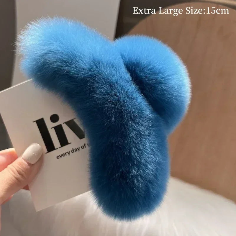 Hair Furry Claw Accessories for Women Clip Pinzas Para El Pelo Korean Fashion Headband Clips Pin Pinzas Pelo Hairclip Haarklem