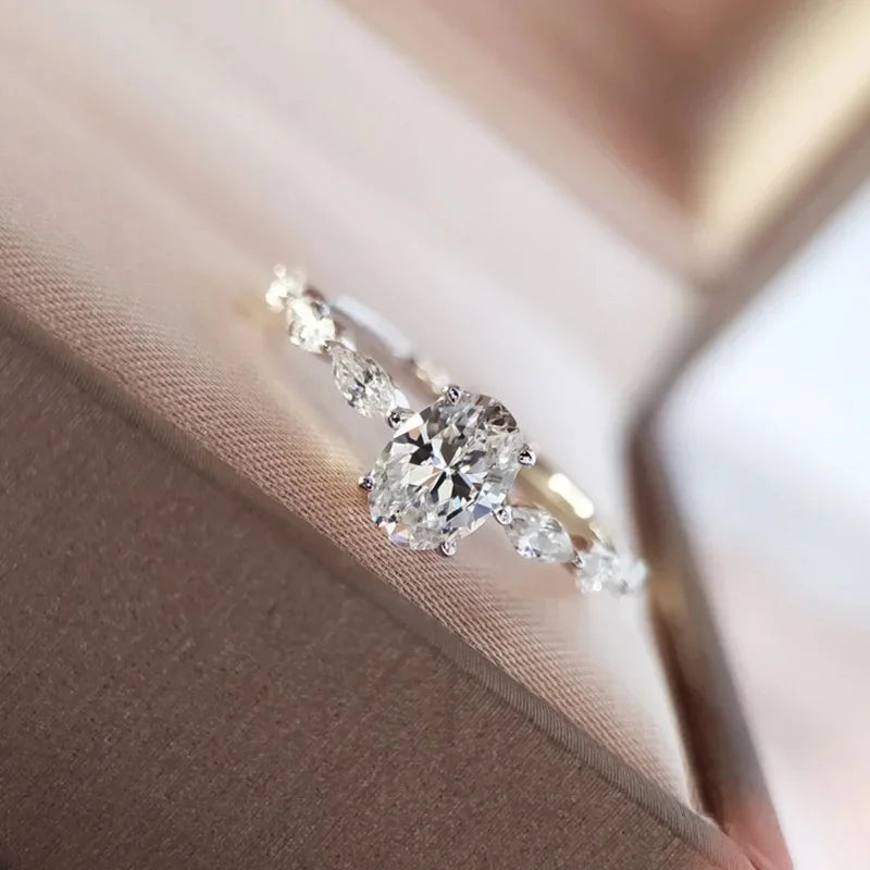 Fine jewelry 925 sterling silver zircon ring suitable for women engagement jewelry gi lifestyle view