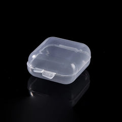 5-50pcs Mini PP Plastic Storage Box | Clear Single-Compartment Organizer for Jewelry, close-up view