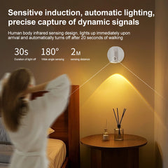 RGB Night Light | Magnetic Base USB Rechargeable LED Wall Lamp with Touch Switch alternate view