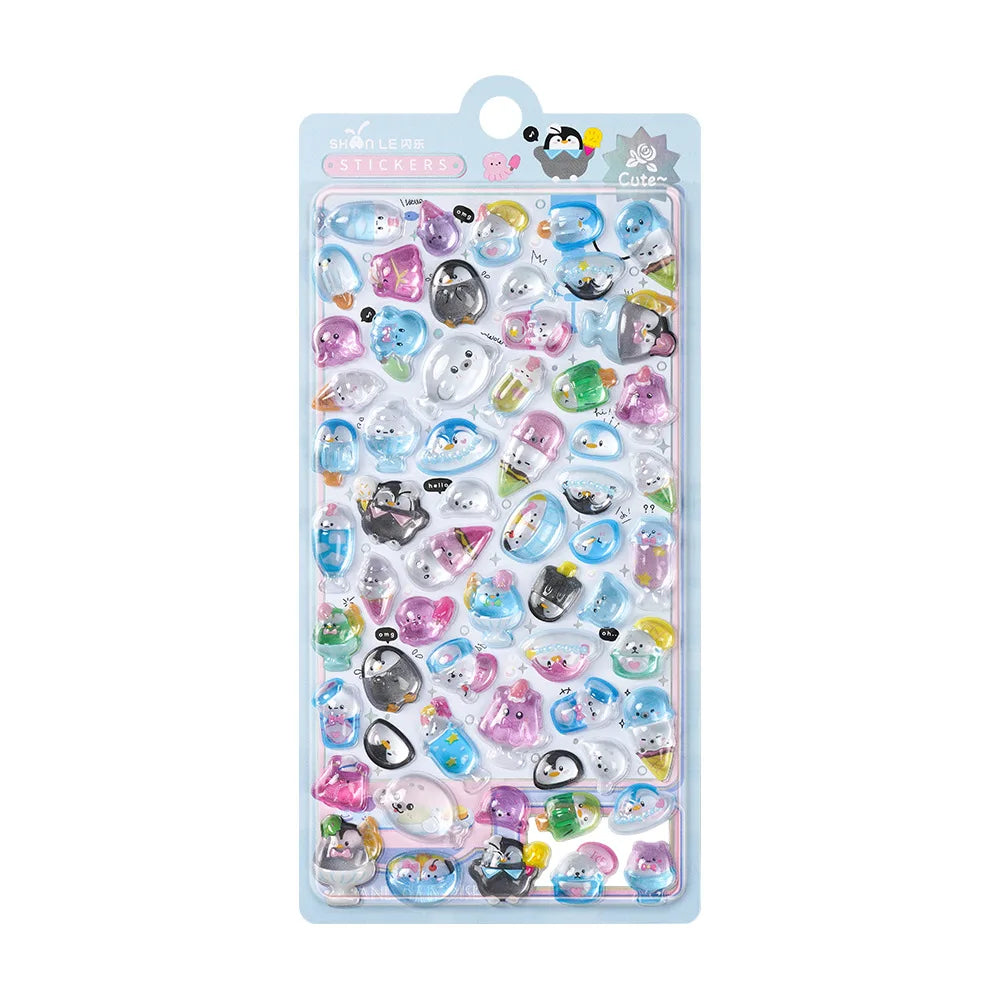 3D Food Stamping Seal Sticker | Japanese Anime Decorative Craft Stickers for Kids