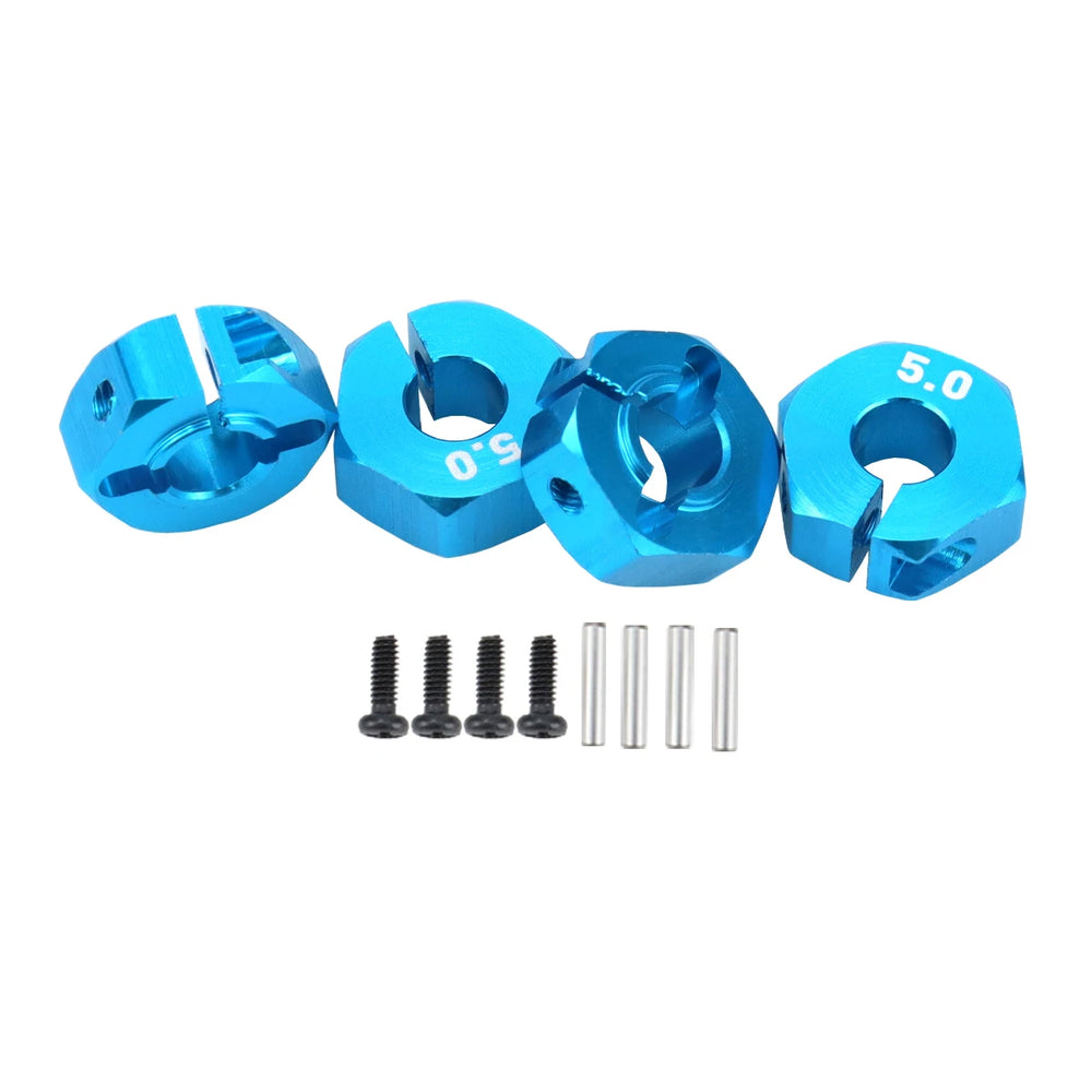 Aluminum 5/6/7/8/9/10/11/12mm Adapter Hex 12mm Drive Hub with Pin Screws for RC Auto Tra detail view