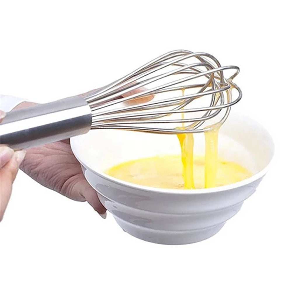 Egg Whisk Manual Egg Beater | Stainless Steel Kitchen Baking Utensil detail view