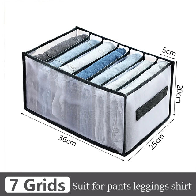 Jeans Organization Storage Box | Closet Drawer Organizer for Pants and Clothing additional angle