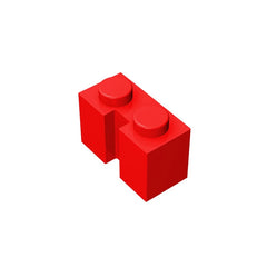 Gobricks GDS-798 Brick 1x2 with Groove | Compatible Building Block for DIY Sets close-up view