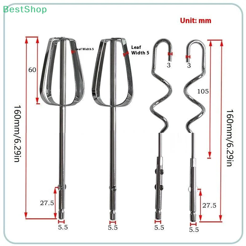 Stainless Steel Handheld Egg Whisk | Electric Mixing Stick for Baking detail view