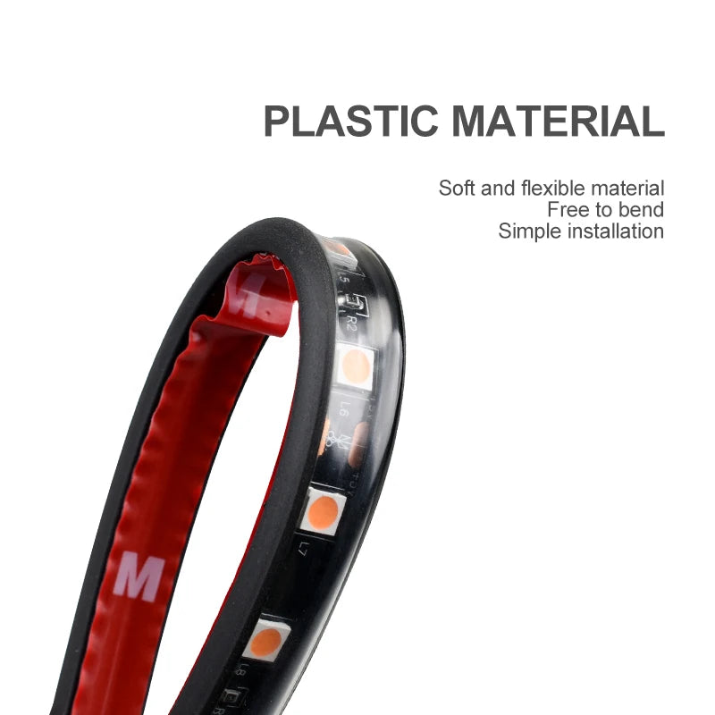 Neon 18 LED Car Interior Ambient Foot Light | USB Auto Atmosphere Decorative Lamp close-up view