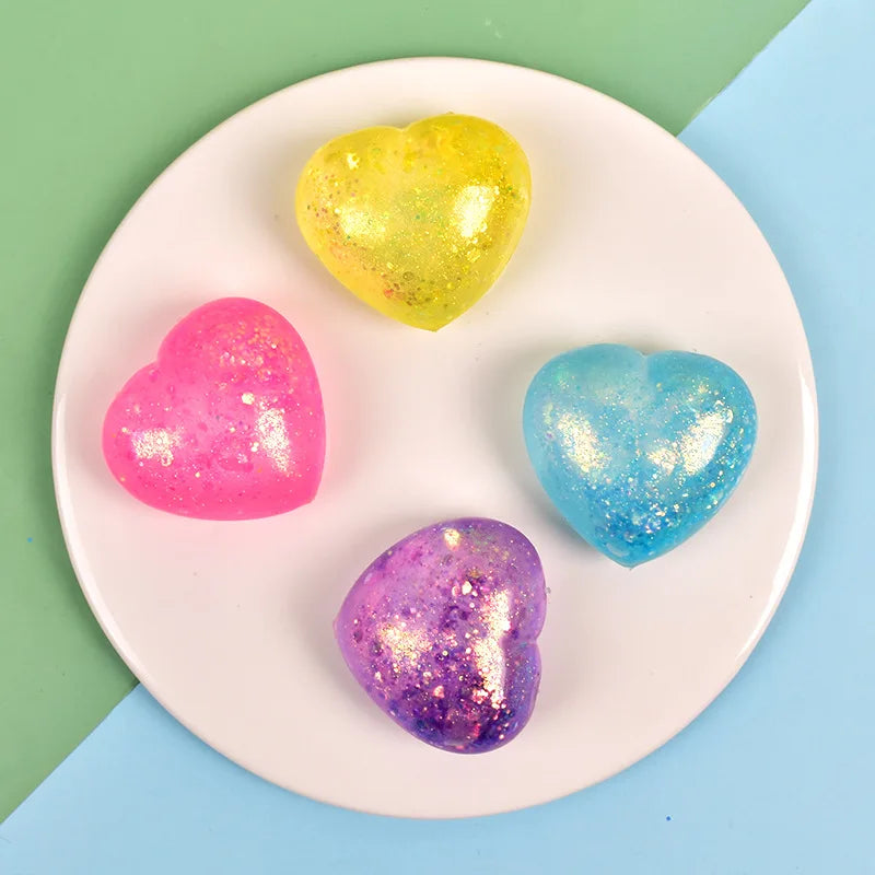 Maltose Cute Colorful Aurora Love Squeezing and Venting Toy Slow Rebound Stress Rel additional angle