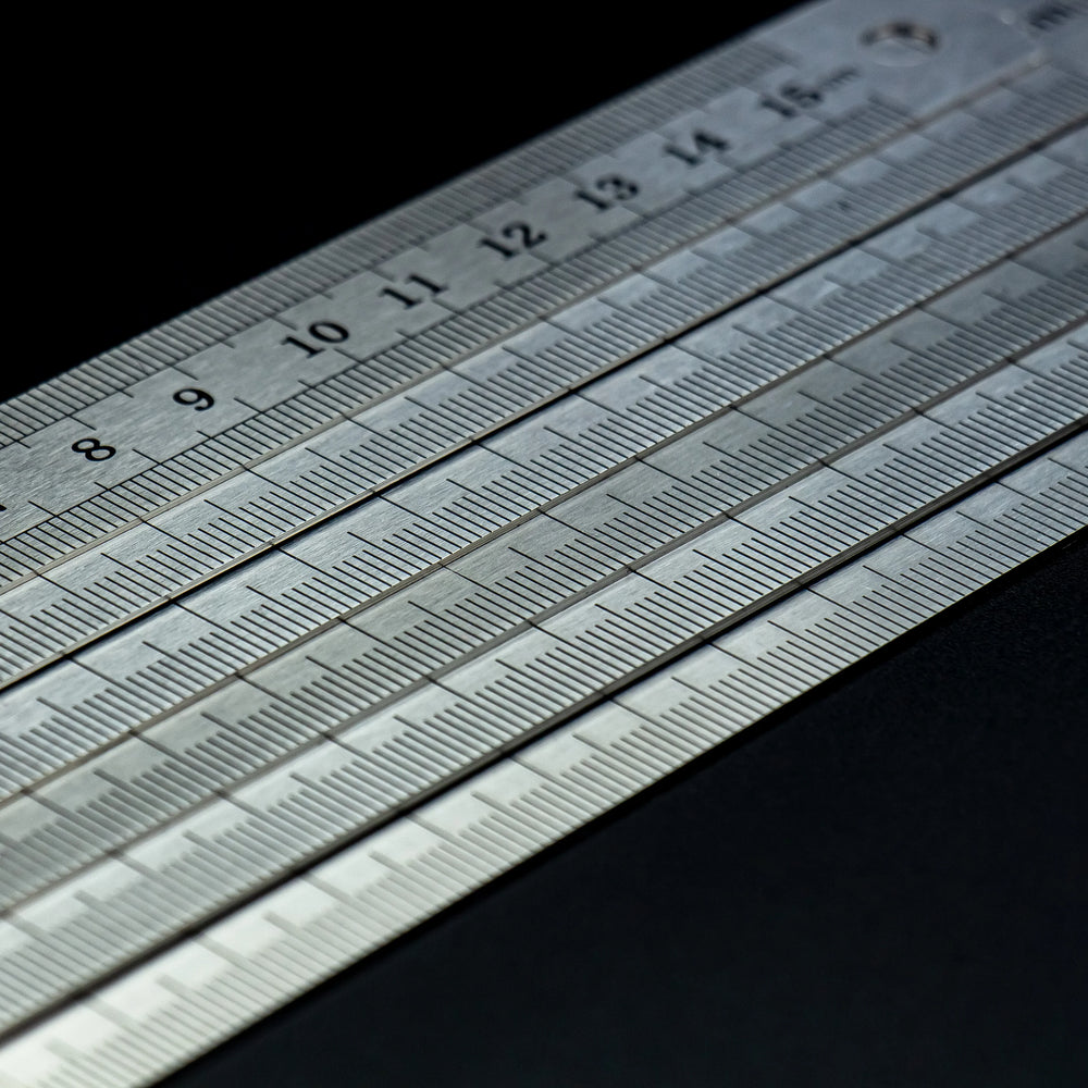 Thickened Steel Ruler | 15/20/30/40/50/60cm | Dual CM & Inch Scale | Precise Measur additional angle
