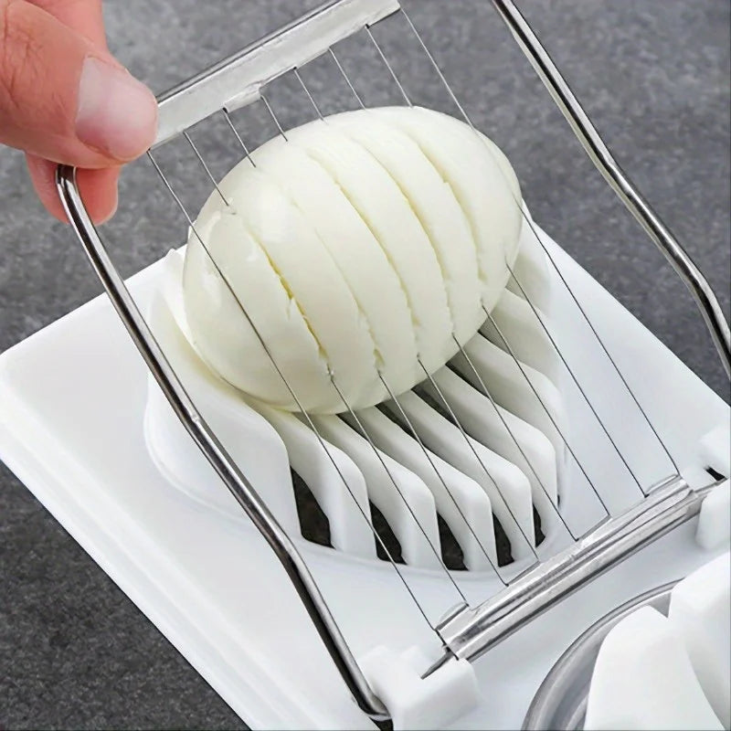 Home Multifunctional Egg Slicer | Boiled Egg and Vegetable Cutter Tool lifestyle view