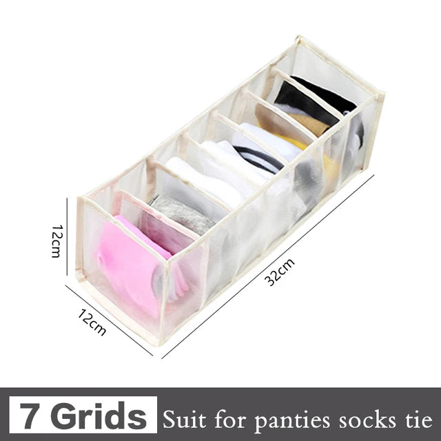 Jeans Organization Storage Box | Closet Drawer Organizer for Pants and Clothing close-up view