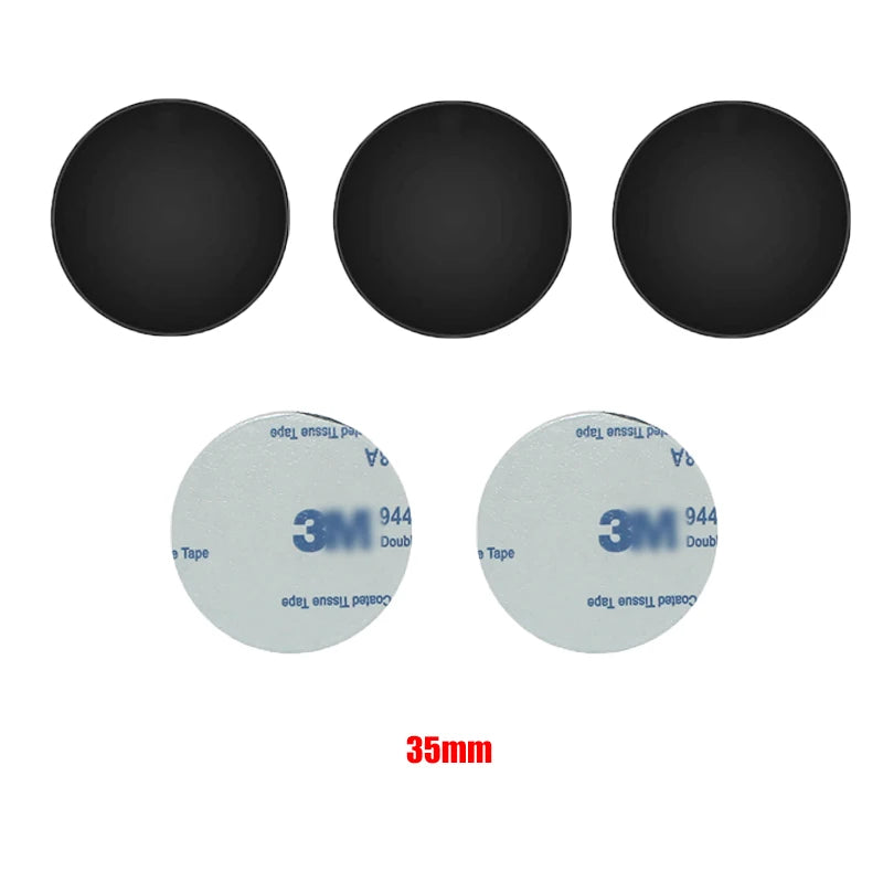 5pcs/Set Metal Disk Plate for Magnetic Phone Holder Black Iron Sheet Disk Sticker Car Phone Magnet Stand Accessories for car