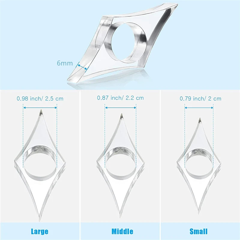 Acrylic Thumb Book Support Book Page Holder Bookmark School Office alternate view
