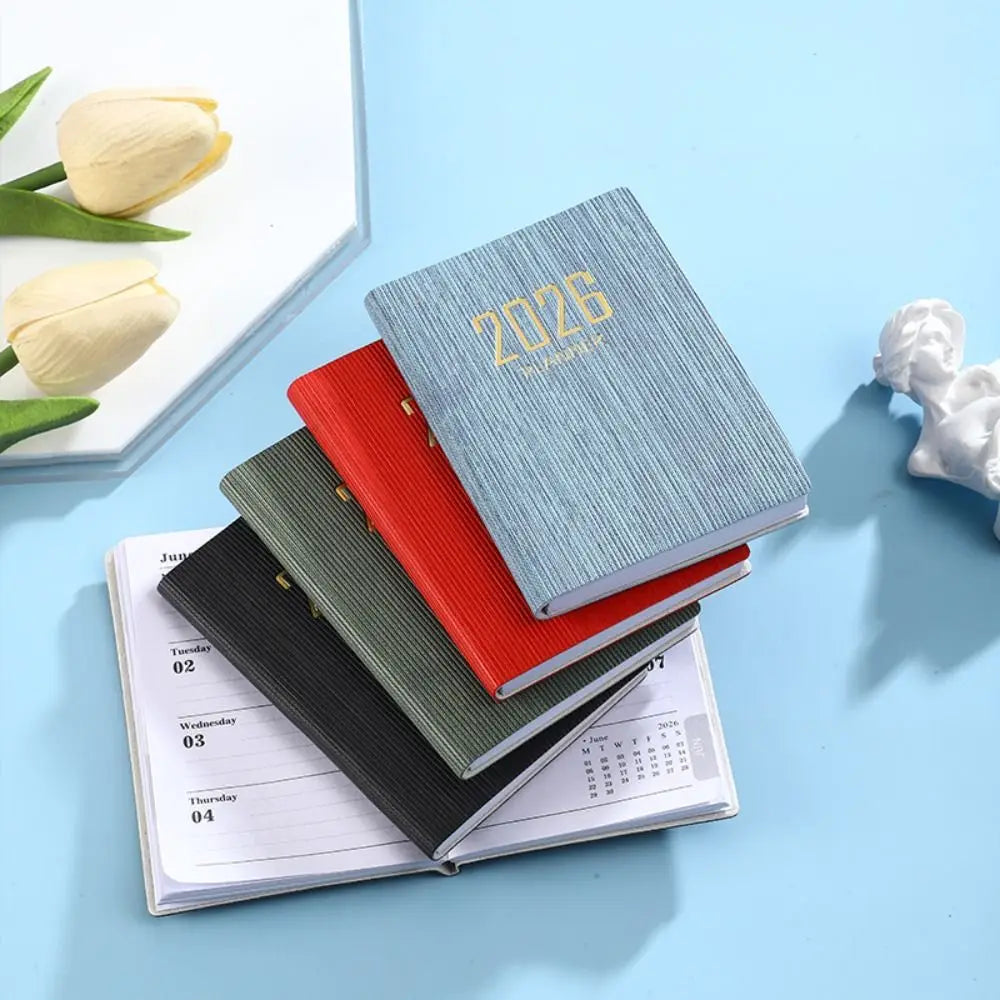 Portable A7 2026 Agenda Book – Pocket Weekly Planner with Calendar