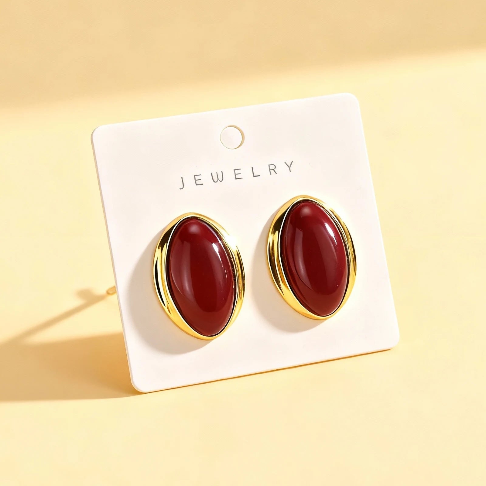Exaggerated Retro Geometric Ellipse Stud Earrings for Women Personality Oval Earrings Trend Wedding Bride Party Dangle Jewelry