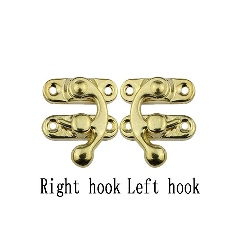 4pcs Toggle Latch Hasp Hook Lock for Wooden Jewelry Chest Box close-up view