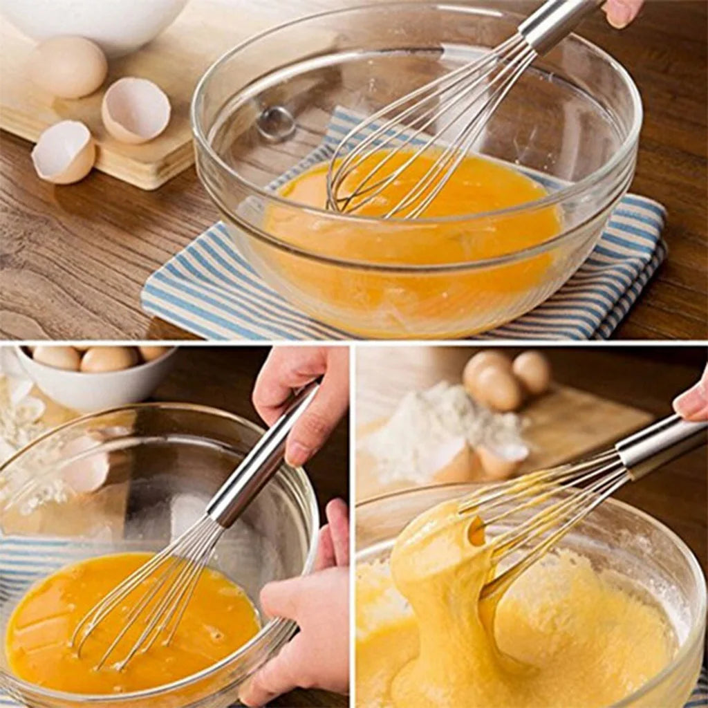 Egg Whisk Manual Egg Beater | Stainless Steel Kitchen Baking Utensil alternate view
