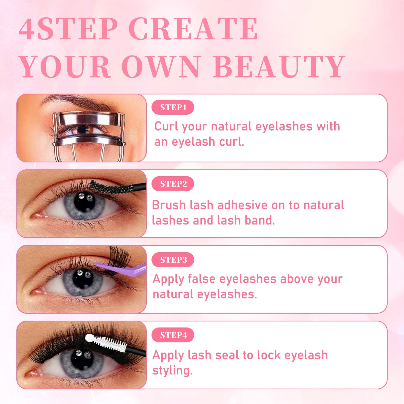 10ml Cluster Lash Glue Waterproof Sweatproof Black Eyelash Adhesive Quick-Dry Clusters Hold up to 72 Hours