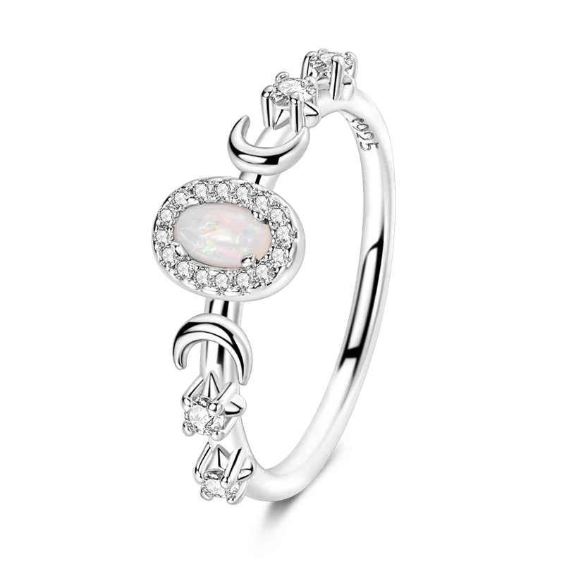 Daisy 925 Sterling Silver Wedding Ring | Sparkling Zircon Engagement Jewelry additional angle