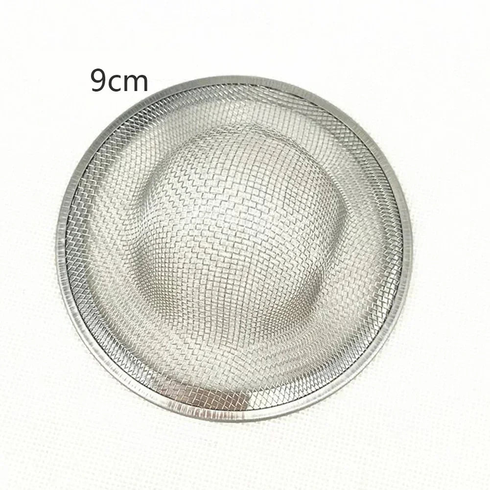 5/7/9/11cm Sink Mesh Strainer Kitchen Water Sink Filter Stainless Steel Bathroom Floo lifestyle view