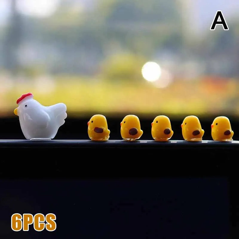 Mini Chickens Car Rearview Mirror Decor additional angle