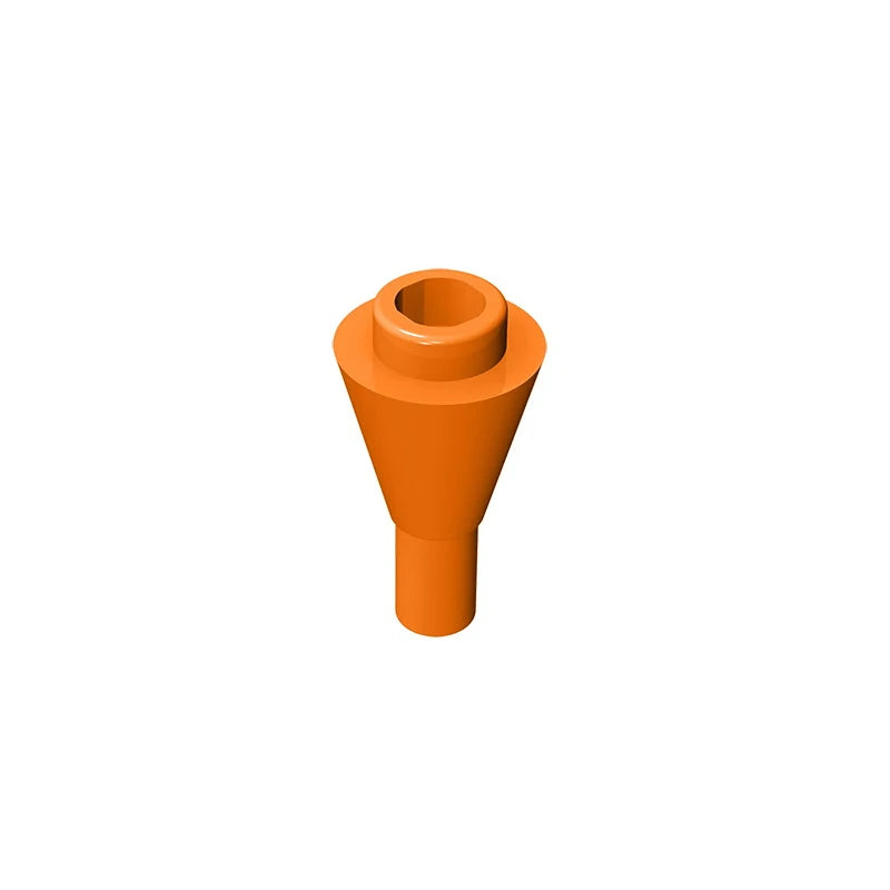 Gobricks GDS-1138 Cone 1 x 1 Inverted with Bar | Building Block for DIY Creations alternate view