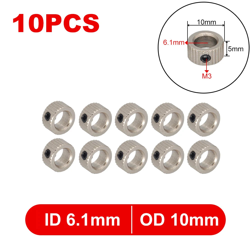 Metal Wheel Lock Collar Set 10 Pcs for RC Model Axle
