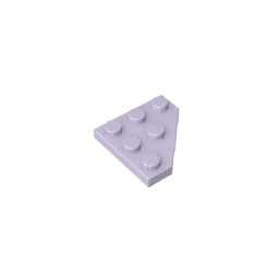 Gobricks GDS-556 Wedge Plate 3 x 3 Cut Corner | Compatible Building Block for DIY detail view