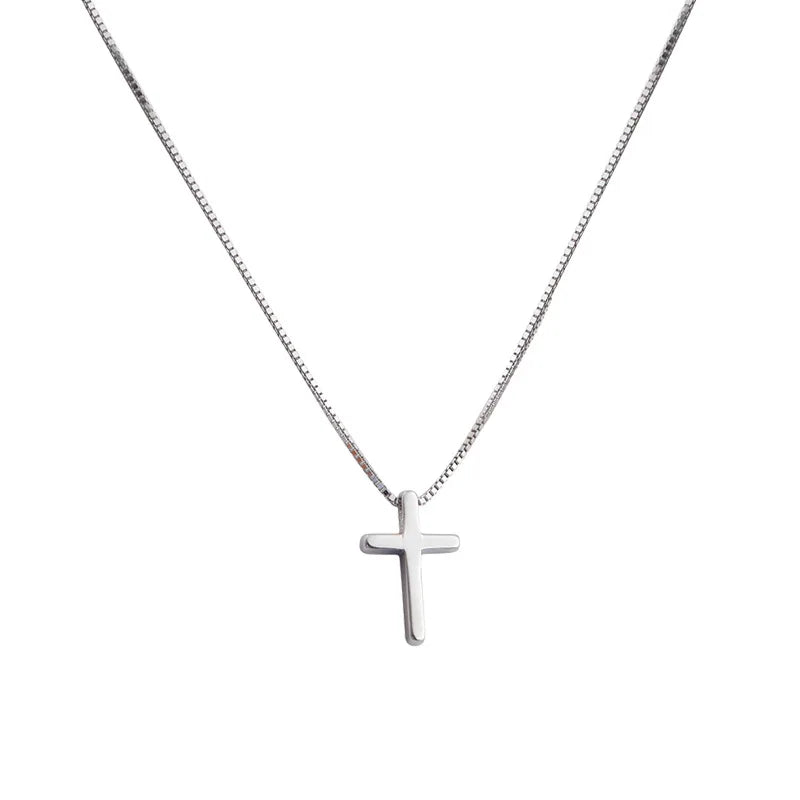 925 Sterling Silver Cross Necklace | Elegant Women's Pendant Jewelry lifestyle view