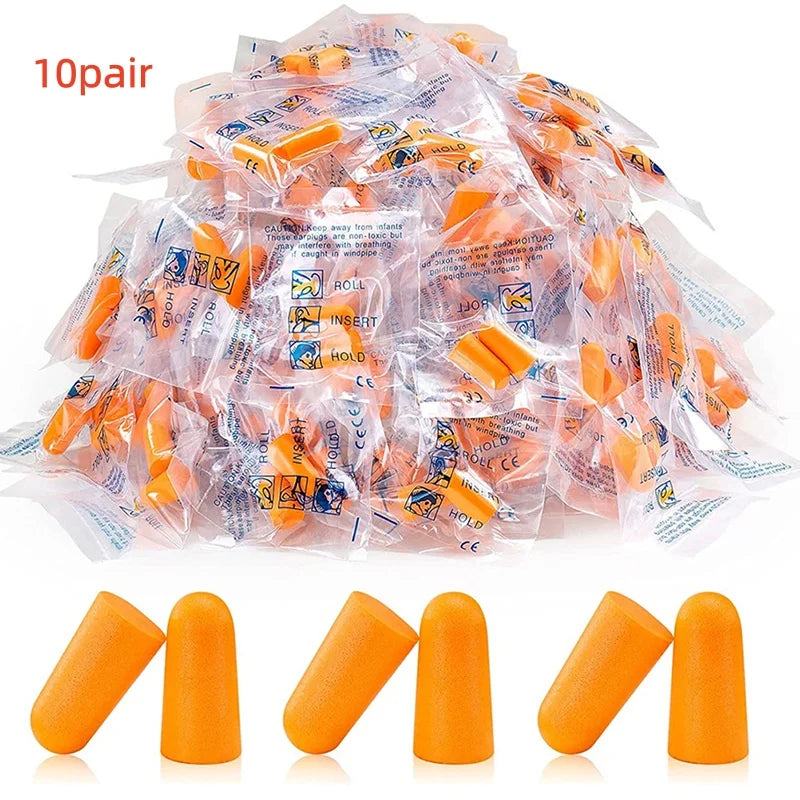 20 Pairs Soft Foam Ear Plugs | Noise Reduction for Sleep and Travel detail view