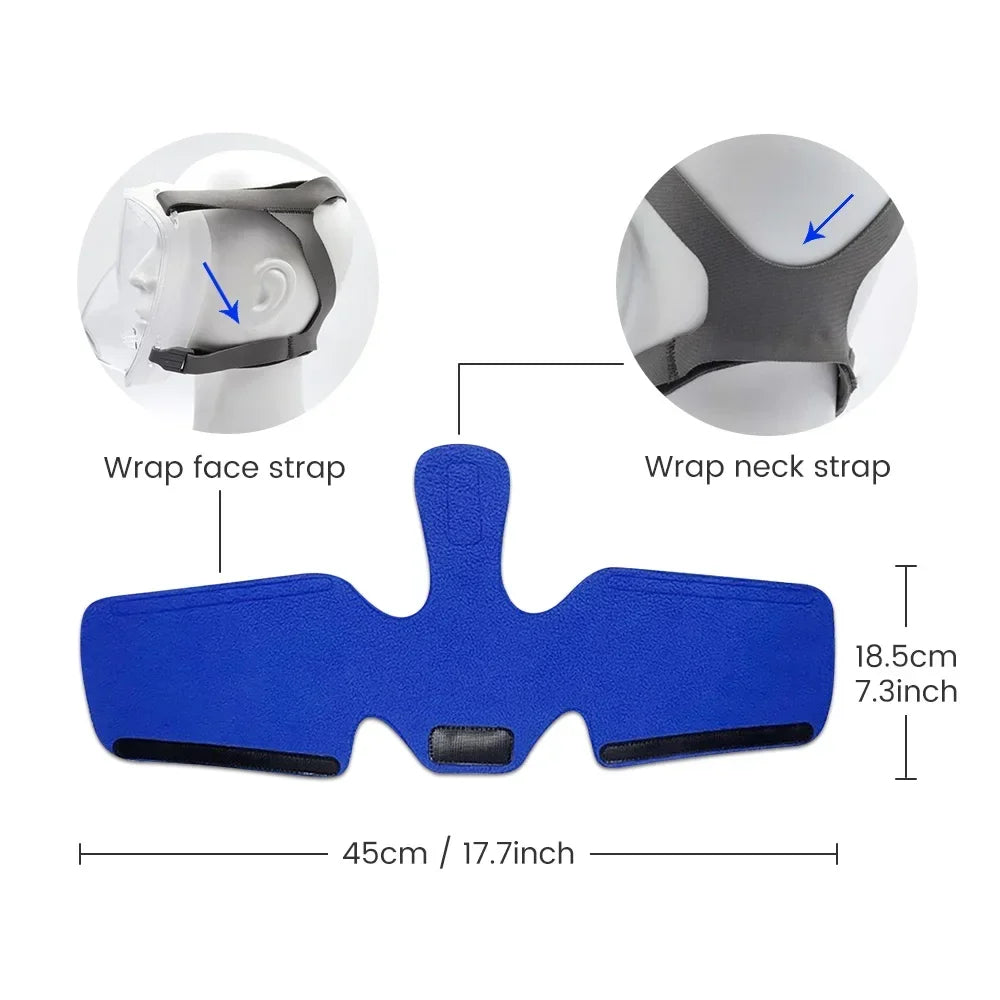 CPAP Strap Covers | Neck Comfort Pad for Full CPAP Mask detail view