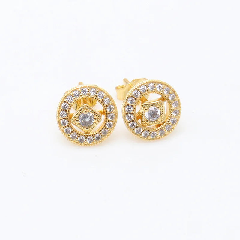 925 Sterling Silver Snowflake Heart Earrings | Fine Stud Earrings for Women close-up view