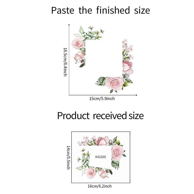 Green Leaves Plant Wall Stickers | Self-Adhesive Tropical Switch Decals for Home Deco alternate view