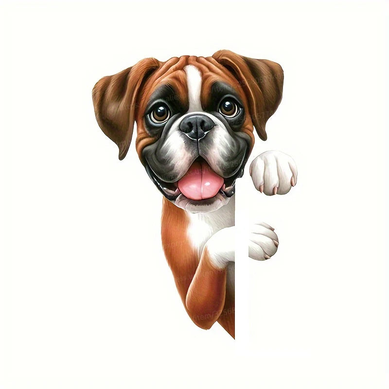 Cute Puppy Stickers for Room Decor | Removable Wall Decals close-up view
