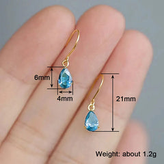 Huitan Trendy Gentle Hoop Earrings for Women Delicate Stylish Ear Piercing Accessorie alternate view
