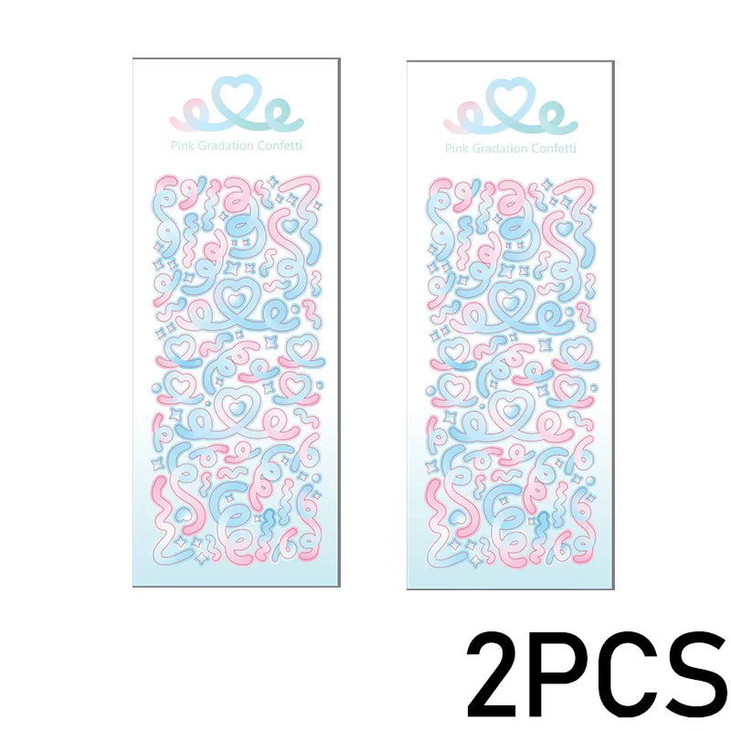 1PCS New Cute Deco Stickers Photocard Decor Kawaii Decorative Scrapbooking Decorative St detail view