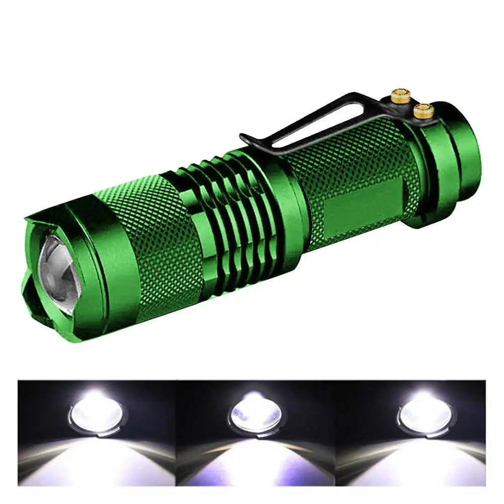 3 Modes Portable LED Flashlight | Zoomable Torch for Outdoor Use additional angle