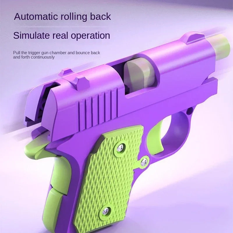 3D Mini 1911 Gravity Fidget Toy | Stress Relief Decompression Toy Gun additional angle
