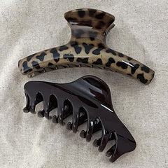 Women Elegant Geometric Catch Clamp Hairgrip Hold Hair Styling Accessories 2Pcs Vintag close-up view