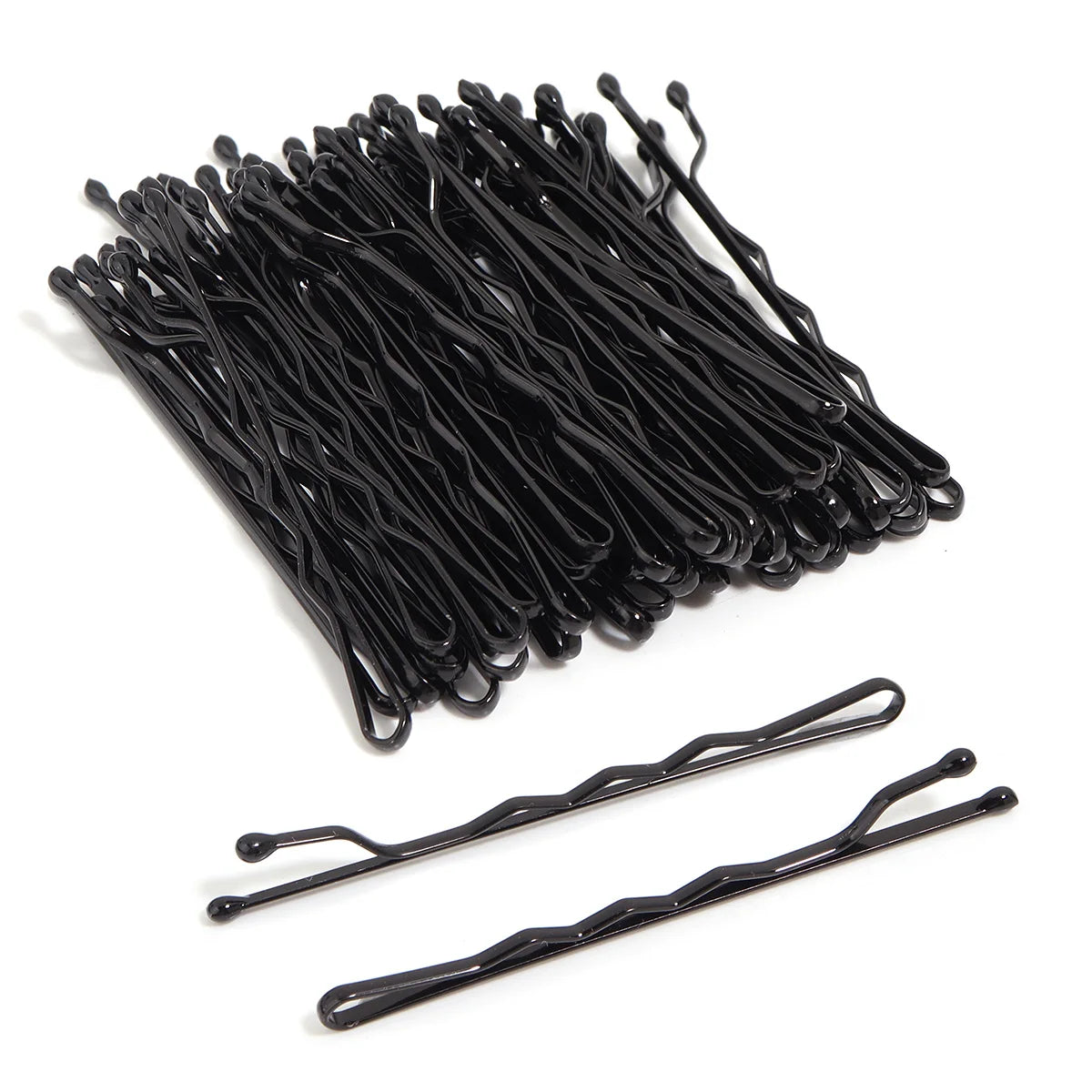 50 Pcs 4 Colors 5cm Hair Clip Lady Hairpins Curly Wavy Grips Hairstyle Hairpins Women alternate view