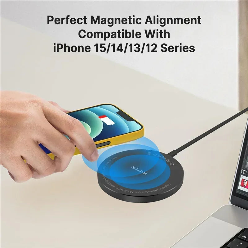 30W Magnetic Wireless Charger PD Type-C Fast Charging Pad - Onlytenbucks.com