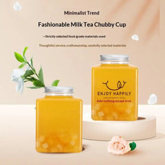 Plastic Disposable Square Plastic Bottle 500ML 650ML Juice Beverage Milk Tea Yogurt C alternate view